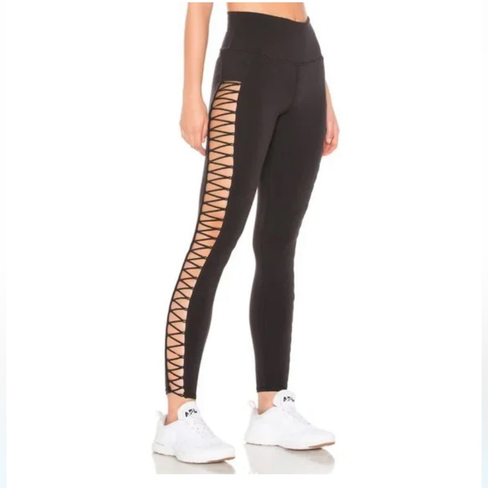 Alo high line lace up leggings, size small